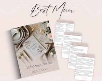 Best Man Wedding Speech | Groom Speech | S Speech Card | Digital Download | Instant Download | Wedding Speeches | Father Of The Bride Speech