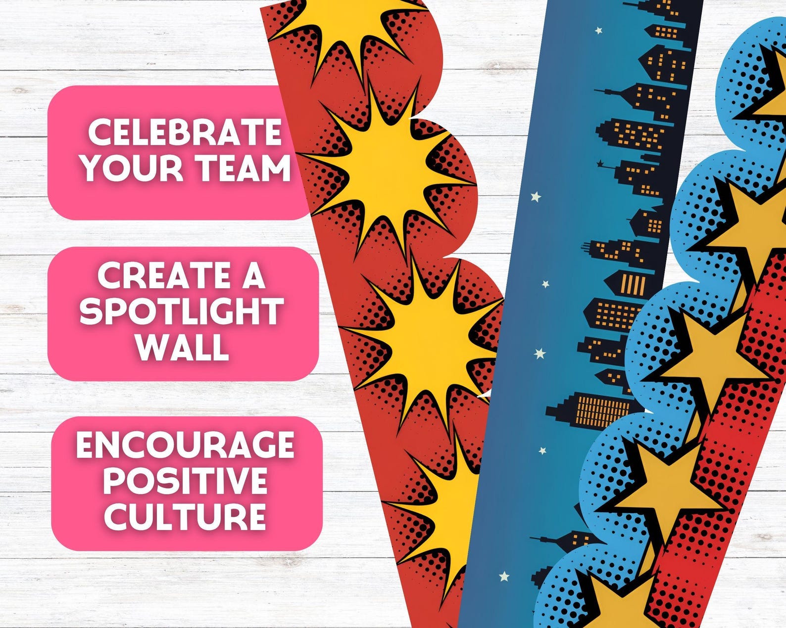 Employee Recognition Bulletin Board – Wall of Wow Staff Appreciation ...