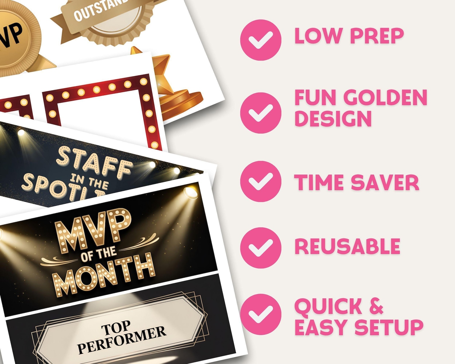 Employee Recognition Bulletin Board – Spotlight Staff Appreciation ...
