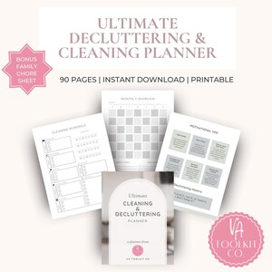 Declutter Checklist | Cleaning Planner Bundle | Deep Clean Checklist | Instant Download | Ultimate Cleaning Schedule Bundle Printable | PDF