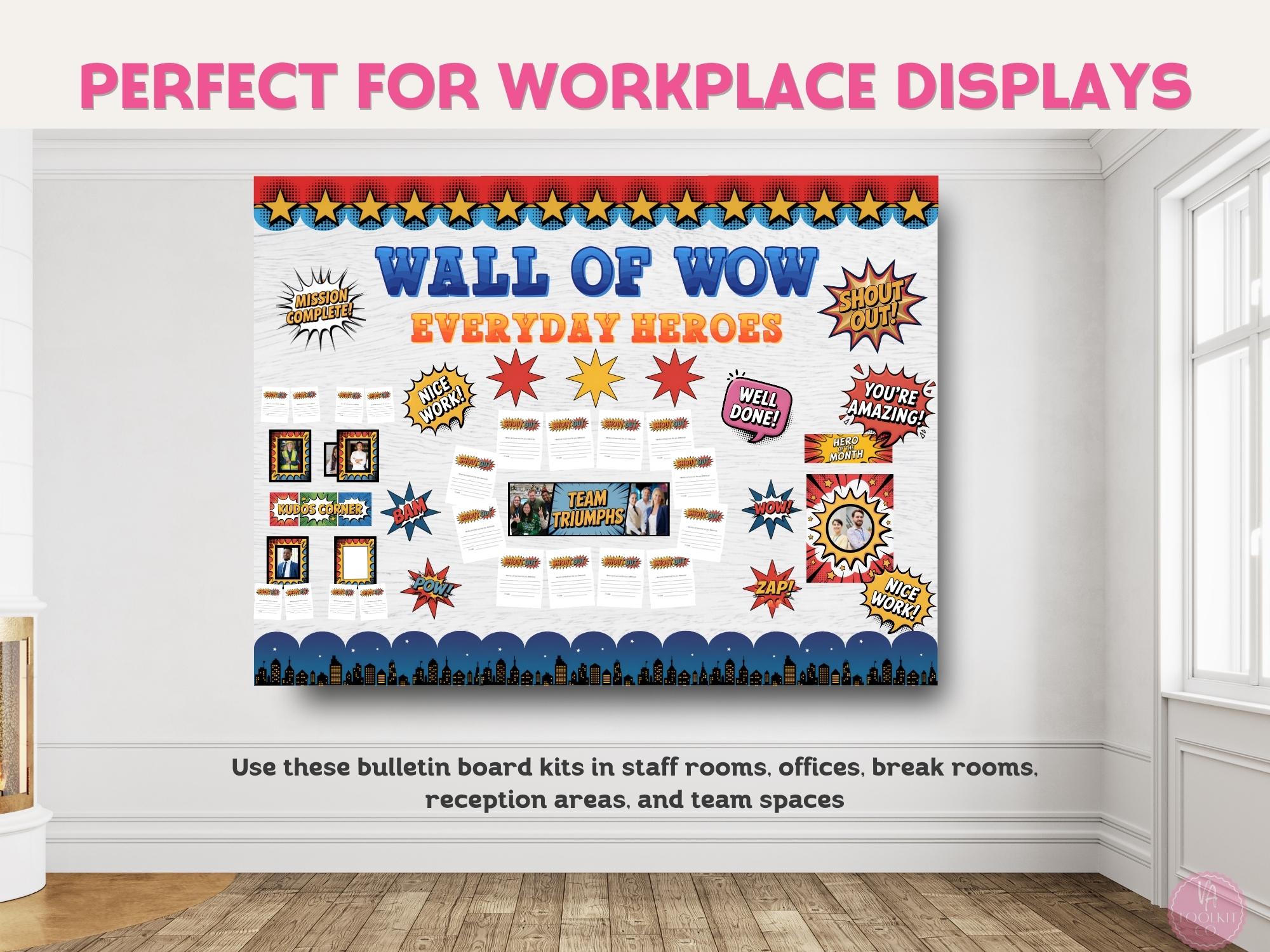 Employee Recognition Bulletin Board Bundle | Staff Appreciation Display ...