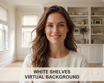 Clean Simple Zoom Background | Minimalist Professional Office Backdrop Video Calls | Neutral Aesthetic Wall for Teams, Skype and Google Meet