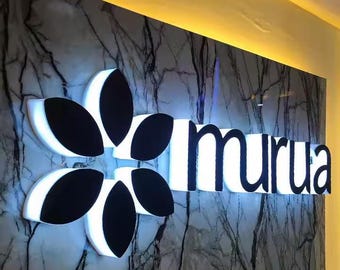 Custom Side Lit Channel Letters, Business Sign, Storefront Sign, Company Name Sign, Custom Signage, Custom Logo Sign, LED Channel Letters