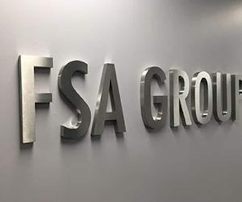 Custom 3D Metal Letters , Stainless Steel Sign , Modern Business Logo ...