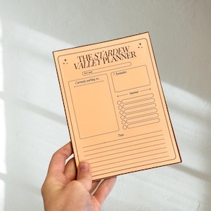 Stardew Valley Planner Notepad
