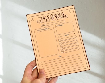 Stardew Valley-planner, notitieblok