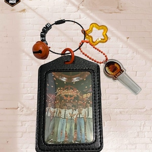 RIIZE Inspired Mini Lightstick Charm, Fanmade RIIZE Photocard Holder Keychain, BRIIZE Gift, Shotaro, Sungchan, Wonbin, Sohee, Anton,Eunseok