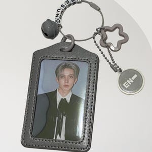 ENHYPEN Inspired Photocard Holder - K-Pop Keychain, Enhypen Fanmade Gift, Concert Accessory, Jay, Jake, Sunghoon, Sunoo, Jungwon, Ni-ki.