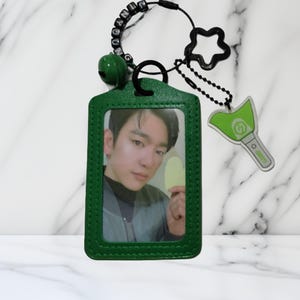 Portafoto GOT7 Dark Green Edition, portachiavi Aghabong, regalo Ahgase, gadget Kpop, ciondolo GOT7 Lightstick, portacarte, accessorio per concerti