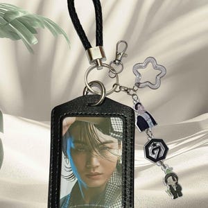 Portafoto ispirato a Jay B dei GOT7, portachiavi di Jay B, regalo Ahgase, ciondolo dei GOT7, portacarte, accessorio per borsa da concerto, gadget K-Pop Ahgase realizzato dai fan