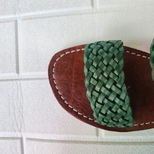 moroccan sandals, handmade sandals, boho sandals women, braided sandals, leather slides women, green summer shoes, green leather sandals, open toe sandals, casual leather slides, artisan sandals, flat sandals women, leather footwear, ethnic leather sandals, barefoot sandals, hippie shoes women, vacation sandals, moroccan shoes, resort sandals women, leather slippers, rustic sandals, green boho sandals, earthy tone sandals, gypsy sandals, slip on leather flats, summer shoes women, handmade sandal