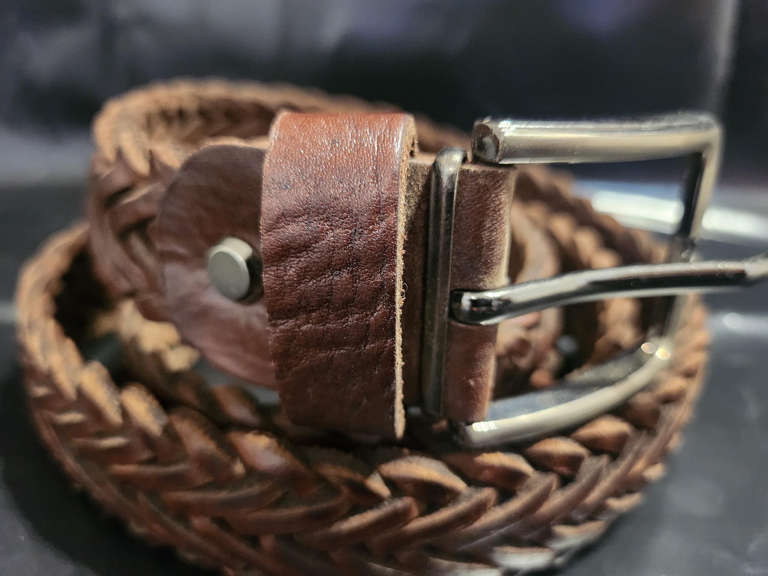 Handmade Moroccan Braided Leather Belt for Men - Classic  display picture 1