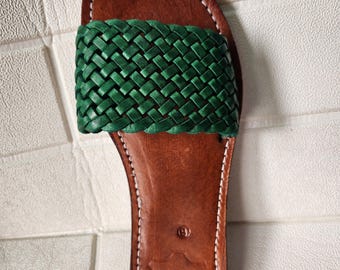 Sandalias marroquíes de cuero trenzado hechas a mano para mujer – Zapatos de verano | Sandalias para mujer | Sandalias de cuero para mujer | Sandalias de cuero