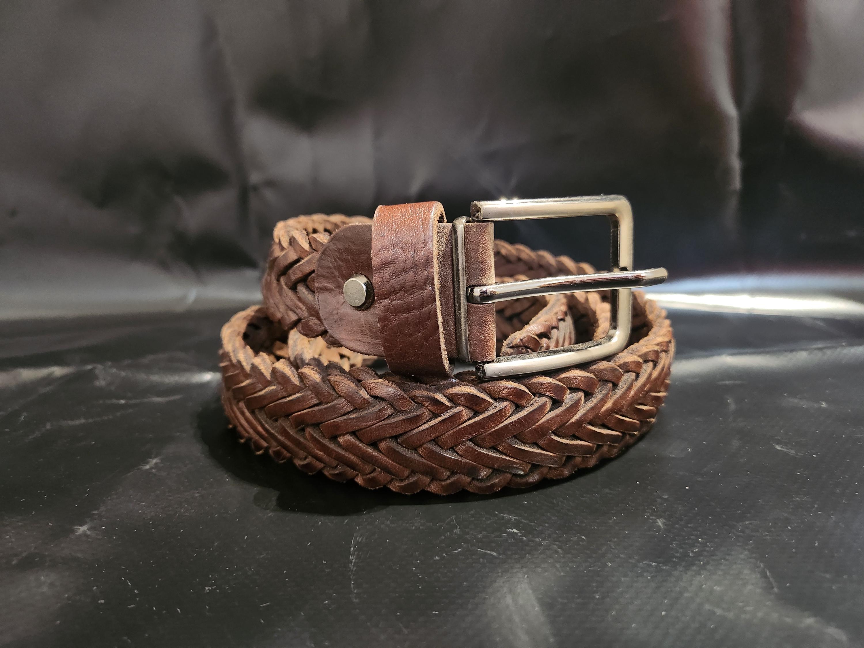 Handmade Moroccan Braided Leather Belt for Men - Classic  display picture 1