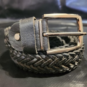 Handmade Moroccan Leather Concho Belt Boho Western Silver  display picture 2