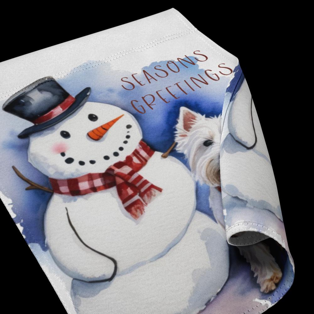 Wintergartenflagge Schneemann – Doppelseitig, Wetterfest, 30,5 X 45,7 Cm, Für Terrasse & Garten