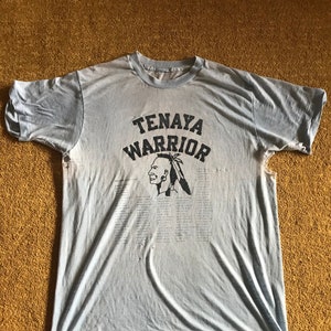 Vintage Class of 1985 Threadbare Thin Burnout T Shirt TENAYA Warriors image 1