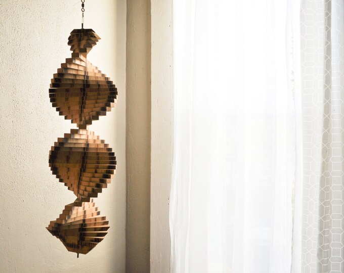 Vintage Wooden Wind Spinner Handmade Folk Art Whirly Gig Etsy