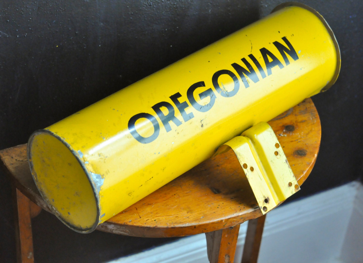 Vintage Oregonian Newspaper Delivery Tube Oregon Collectible Etsy