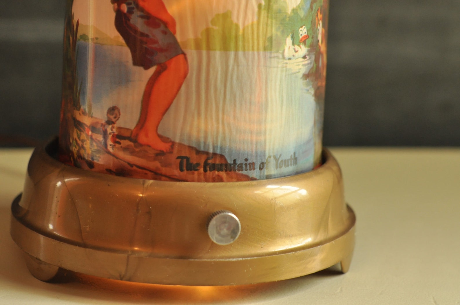 Vintage Motion Lamp Rotating Fountain of Youth Revolving Lamp Etsy