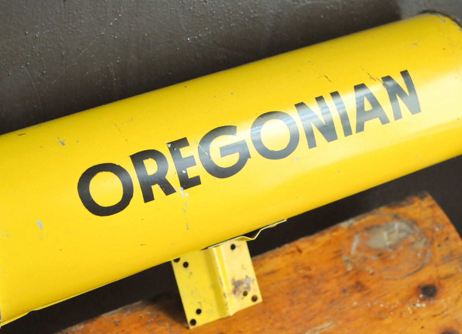 Vintage Oregonian Newspaper Delivery Tube Oregon Collectible Etsy