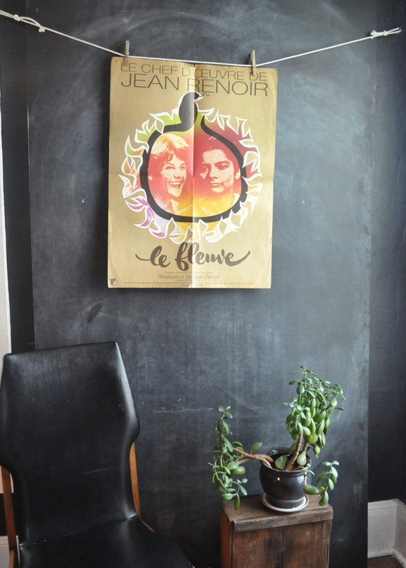 Vintage 1951 Movie Poster French Moroccan Film La Fleuve The Etsy