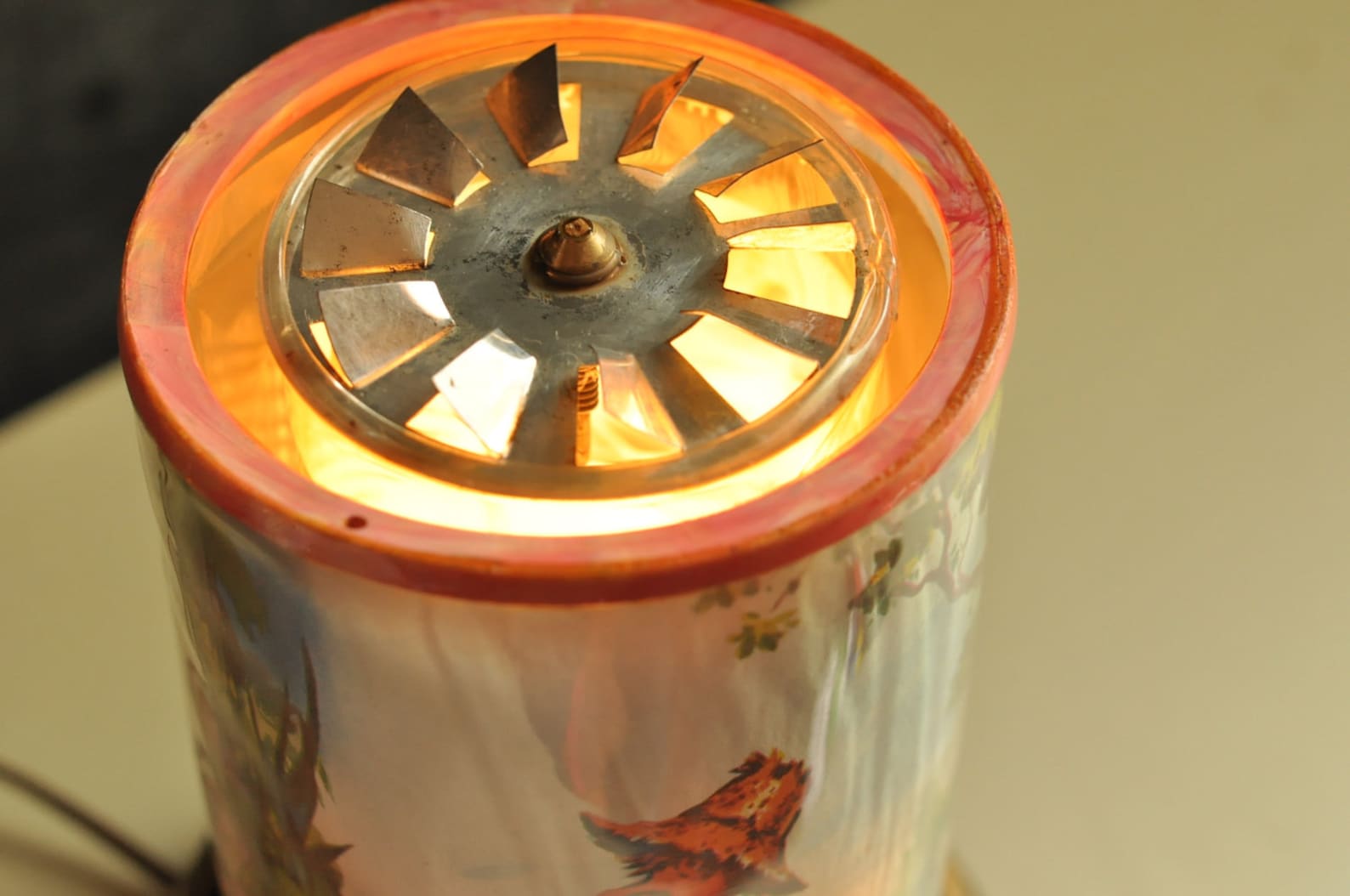 Vintage Motion Lamp Rotating Fountain of Youth Revolving Lamp Etsy