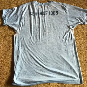 Vintage Class of 1985 Threadbare Thin Burnout T Shirt TENAYA Warriors image 5