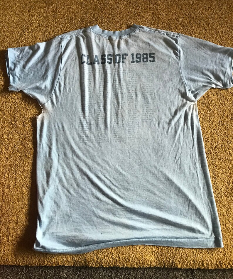 Vintage Class of 1985 Threadbare Thin Burnout T Shirt TENAYA Warriors image 5