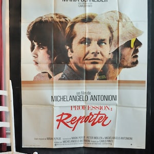 1973年ヴィンテージ 大型レア映画ポスター ジャック・ニコルソン パッセンジャー フランス・モロッコ劇場 広告業界: ReporterPoster