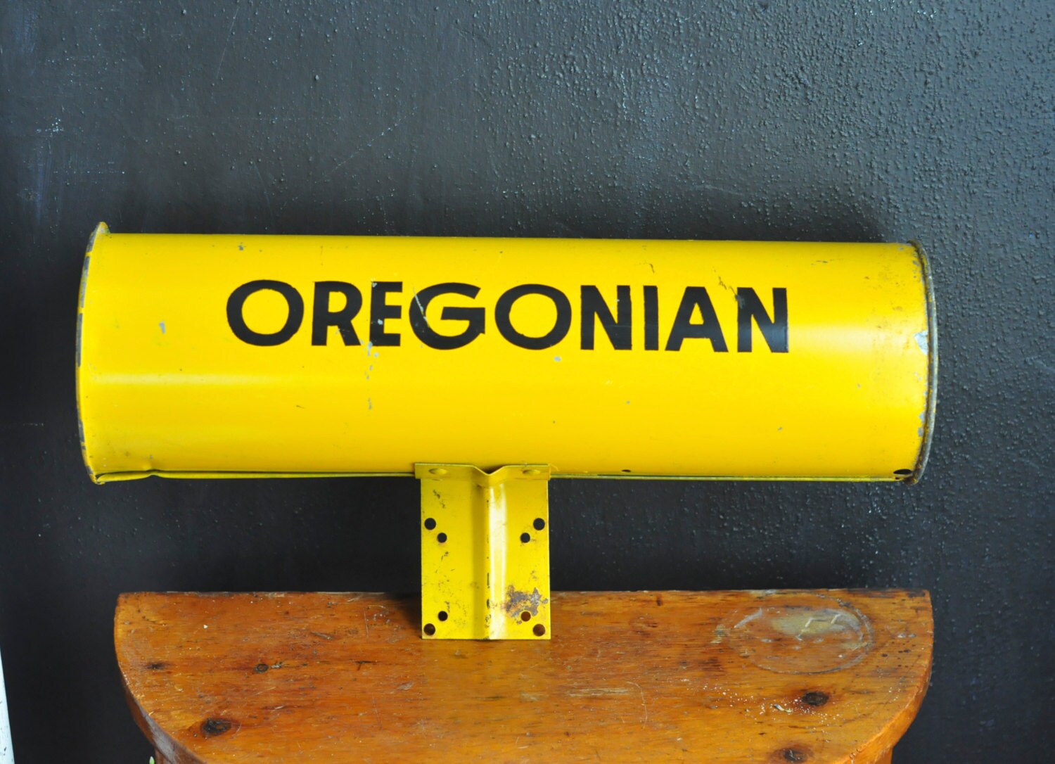 Vintage Oregonian Newspaper Delivery Tube Oregon Collectible Etsy