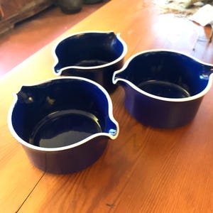 Mikasa Colbalt Blue Gray Boat &quot;Accent&quot; Pattern D0500