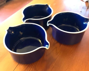 Mikasa Colbalt Blue Gray Boat "Accent" Pattern D0500