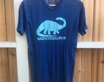 Vintage Burnout Brontosaurus super thin TShirt