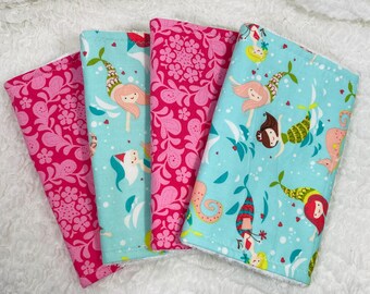 Juego surtido de paños para eructar con diseño de sirena