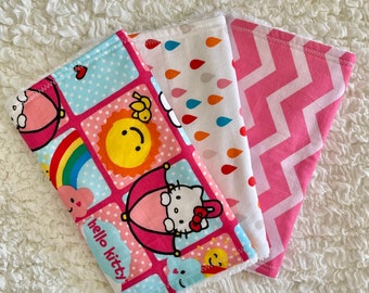 Hallo Kitty-Burp Cloth Trio