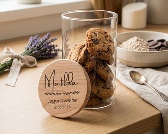 Regalo personalizado de iniciación juvenil | Vaso con nombre grabado | Recuerdo para niñas y niños | Diseño personalizado grabado con láser