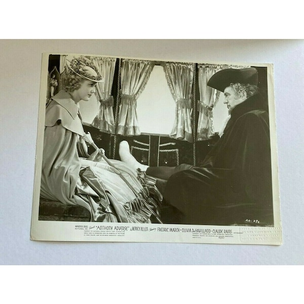 Olivia DeHavilland Claude Raines Anthony Adverse Movie Photo