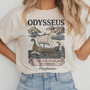 Comfort Colors Odysseus Shirt: Epic Greek Mythology T-Shirt