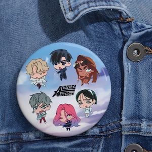 Personalized Alien Stage Buttons Pin