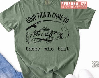 Mens Fishing T Shirt for Fisherman Funny Fishing Shirt Comfort Colors Fishing Graphic Tee Fishing Gift for Father’s Day Fishing Birthday Tee