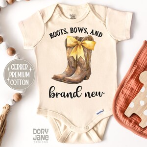 Baby Cowgirl ONESIES® Brand Bodysuit Baby Girl Coming Home Outfit Cow Girl Western Theme Baby Shower Gift Newborn Girl Cowboy Boots Clothes