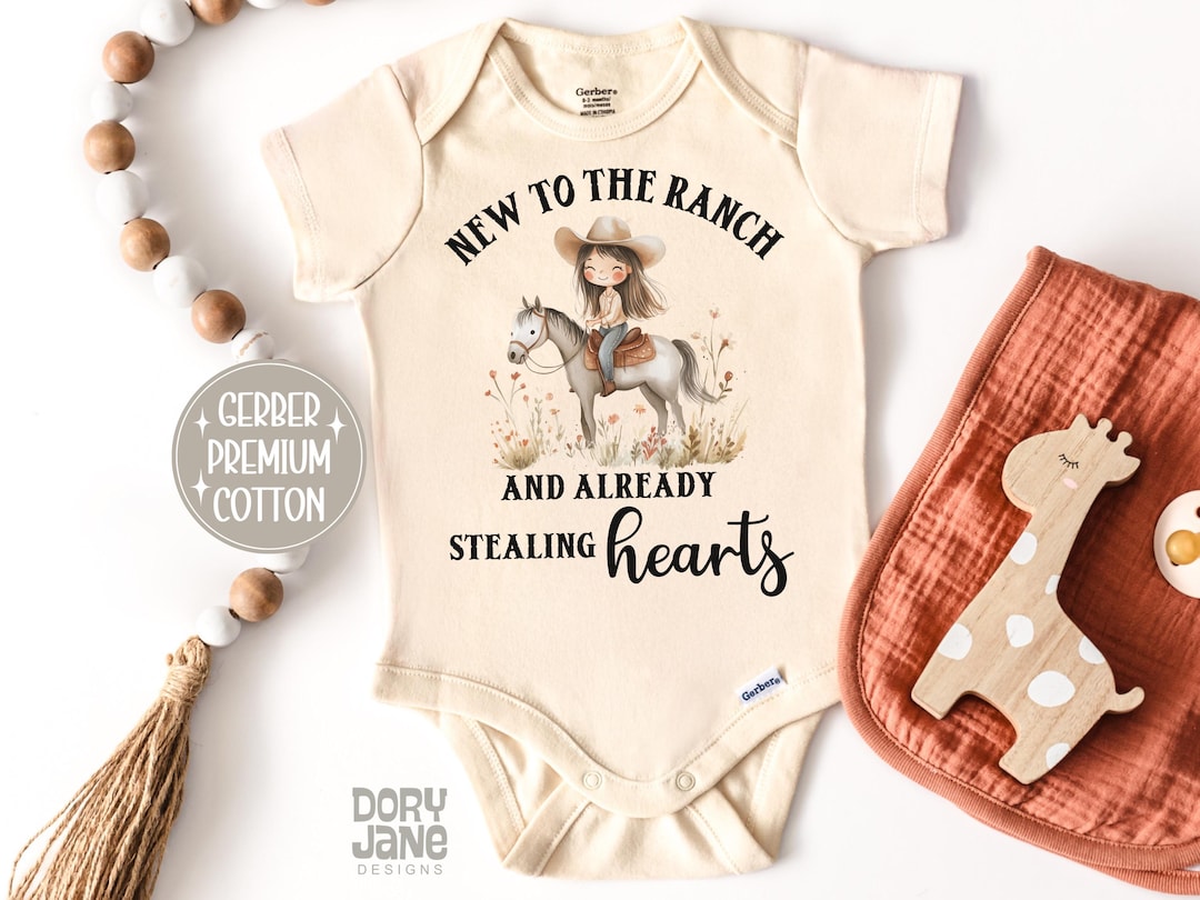 Cowgirl Ranch Baby ONESIES® Brand Bodysuit Baby Girl Coming Home Outfit ...