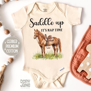 Cowboy Baby ONESIES® Brand Bodysuit Baby Boy Coming Home Outfit Cow Boy Western Theme Baby Shower Gift Cowboy Boots Saddle Up Baby Boy Shirt