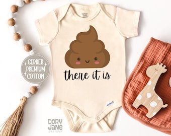 Poop! There It Is Baby ONESIES® Brand Bodysuit Funny 90's Music Baby Bodysuit Poop There It Is Onesie Funny Poop Onesie Poop Baby Tee