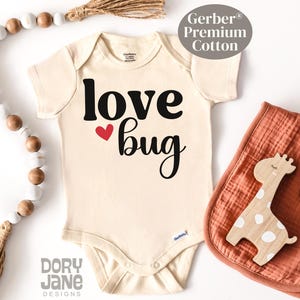 Love Bug Valentine ONESIES® Brand Bodysuit Valentine&#39;s Day Baby Bodysuit Valentine Newborn Girl Outfit Premium Cotton Love Bug Baby