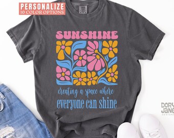Inclusion Shirt Neurodiversity Tshirt Comfort Colors Inclusion T-Shirt Everyone Can Shine Special Education Teacher Inclusion Teacher Tee
