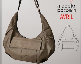 AVRIL tas naaipatroon pdf met videotutorial - handgemaakt taspatroon - pdf-download digitaal naaipatroon - bagagetas