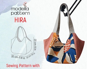 Naaipatroon Hira-tas pdf: omkeerbare tas met videotutorial (digitale download)