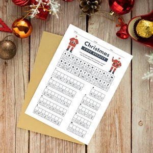 Christmas Code Breaker | Fun Holiday Puzzle for Kids, Printable Activity, Christmas Brain Teasers, Holiday Challenge, Festive Fun,